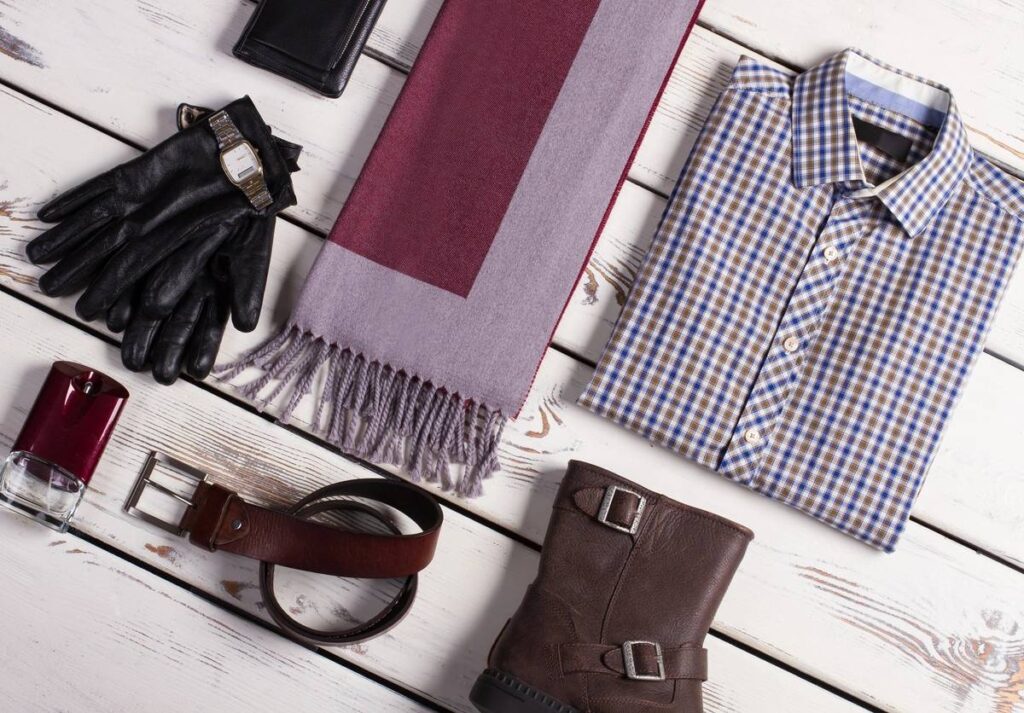 Beautiful collage of business menswear.